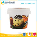125ml Plastic Ice Cream Cups with Lids,Custom Design PP Ice Cream Container.